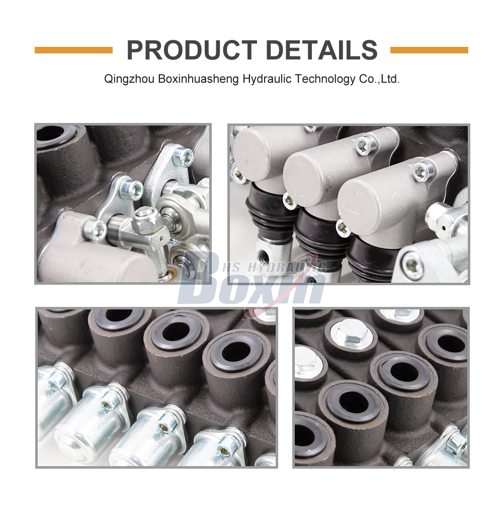 HSW50 Manual and Joystick 8 Spool Monoblock Directional Valve detailed image